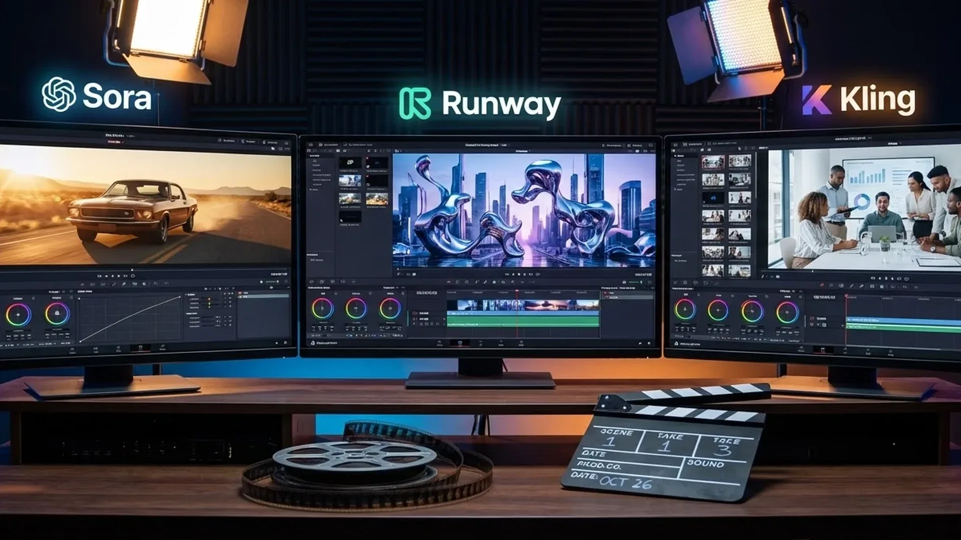 Σύγκριση των 3 κορυφαίων AI video generators 2026 - Sora, Runway και Kling με παραδείγματα βίντεο και χαρακτηριστικά