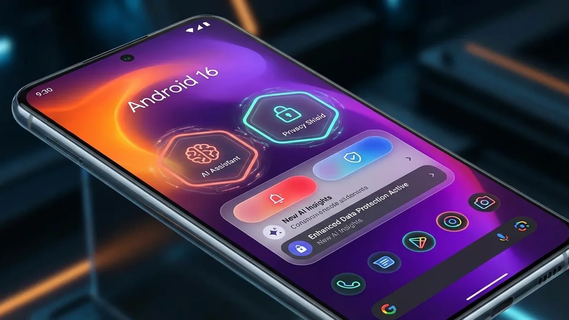 Διεπαφή Android 16 με desktop mode και Linux terminal σε smartphone