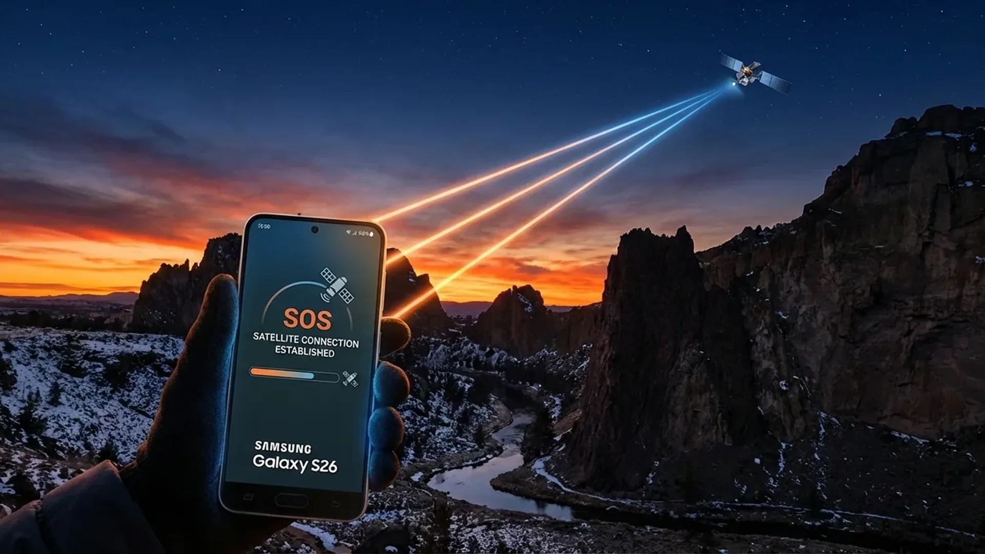 Galaxy S26 δορυφορική σύνδεση interface με satellite connectivity options