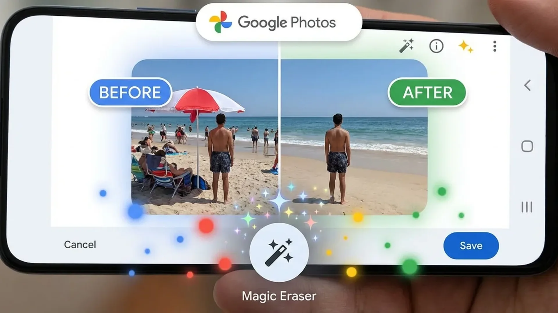 Εργαλεία AI επεξεργασίας Google Photos 2026 με Magic Eraser, Best Take και Photo Unblur
