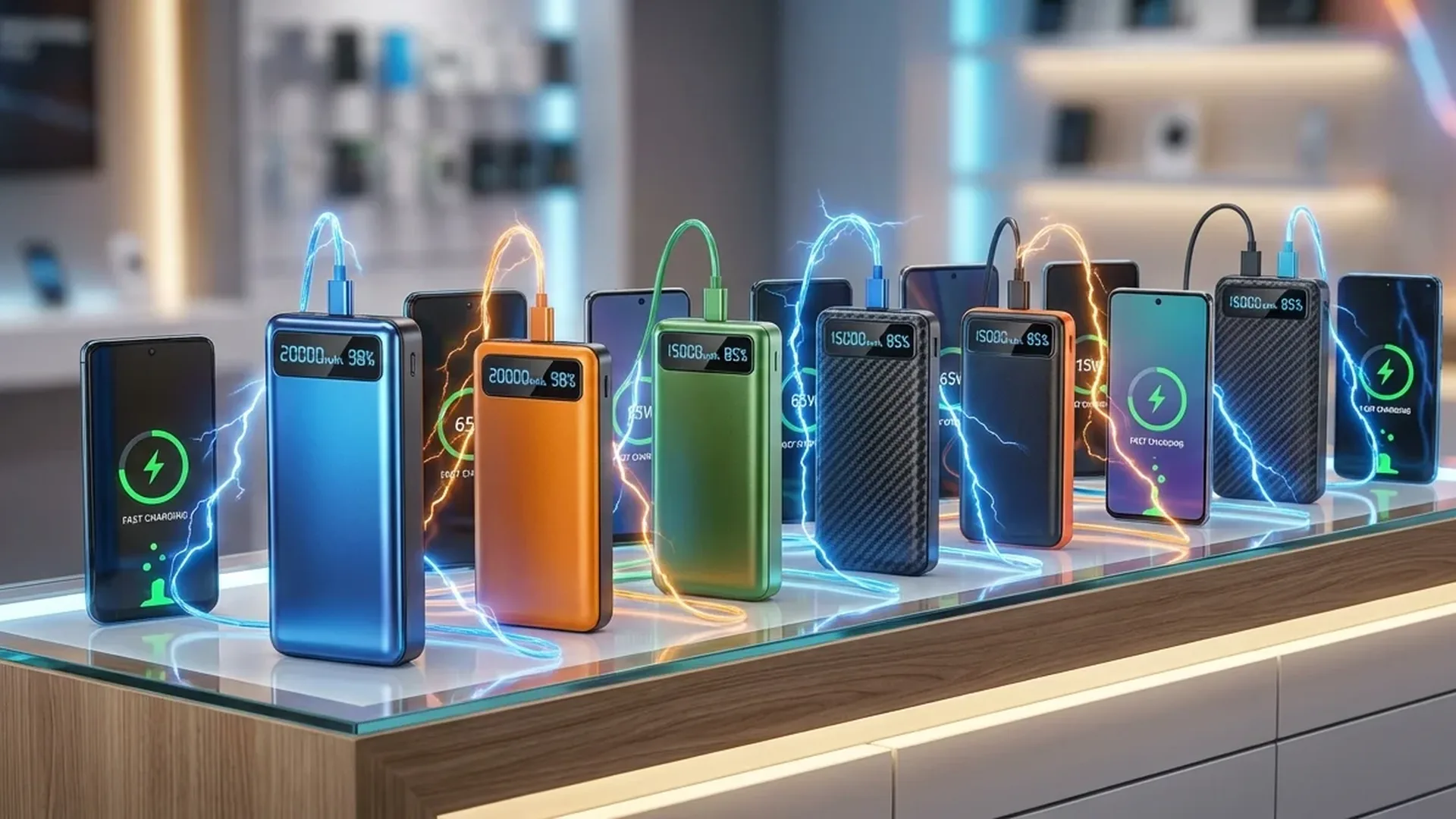 Τα καλύτερα power banks για Android 2026 με PD 3.1 και smart displays σε σύγκριση