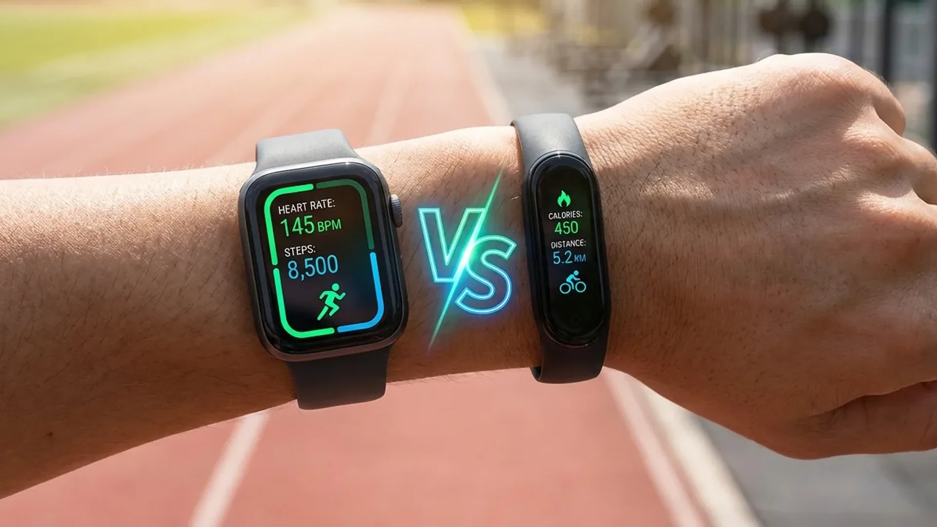 Σύγκριση smartwatch και fitness band δίπλα-δίπλα με χαρακτηριστικά και τιμές