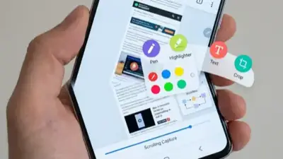 Screenshot Android: Scrolling & Επεξεργασία