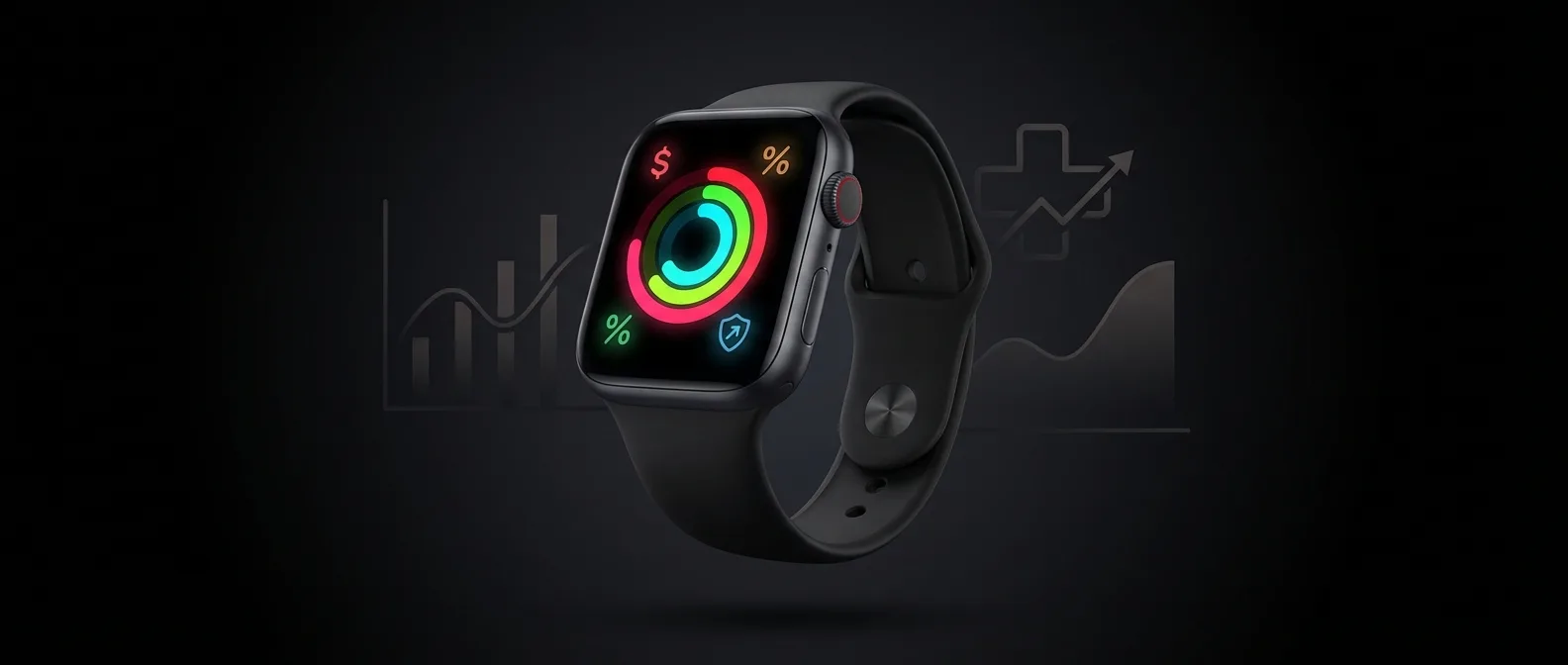Apple Watch displaying fitness metrics for life insurance discount programs