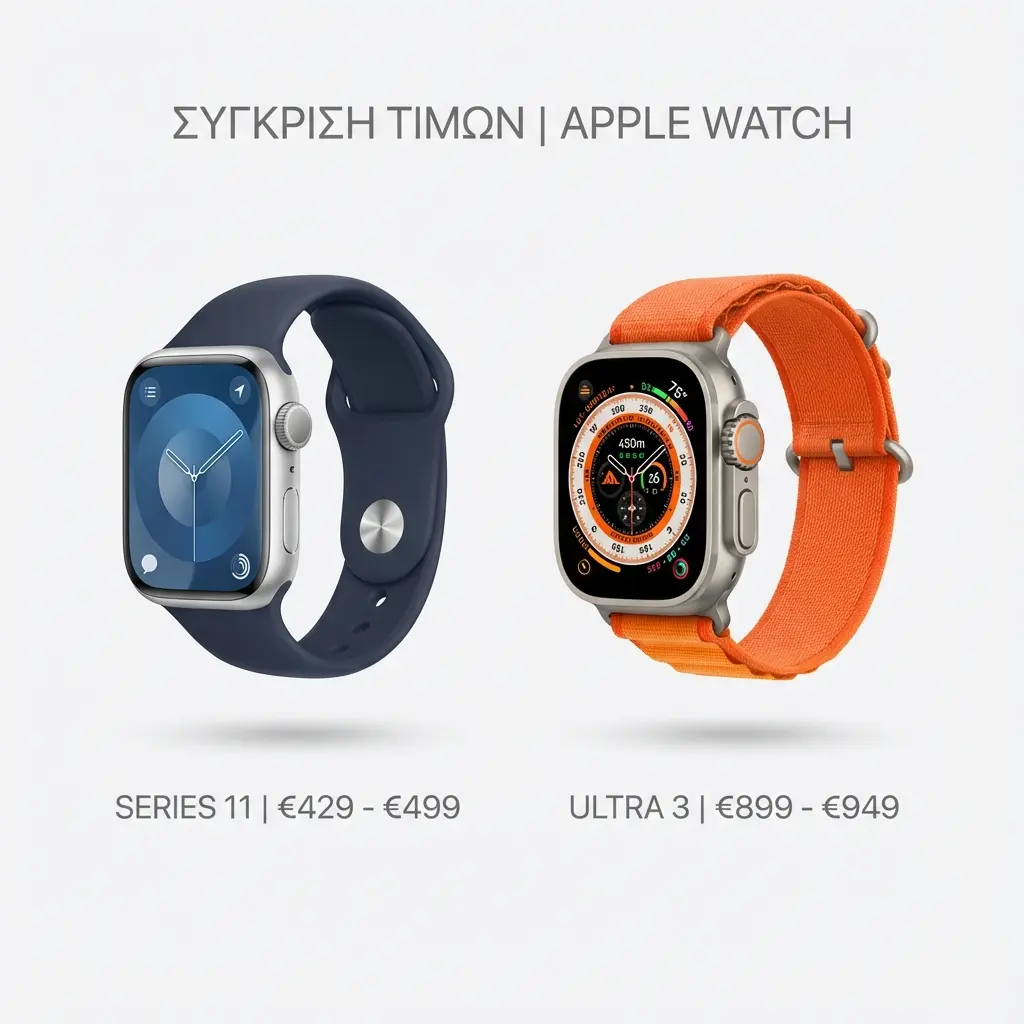 Σύγκριση τιμών Apple Watch Ελλάδα 2026