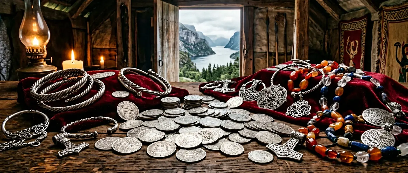 Tesoro vikingo con plata islámica del califato abasí