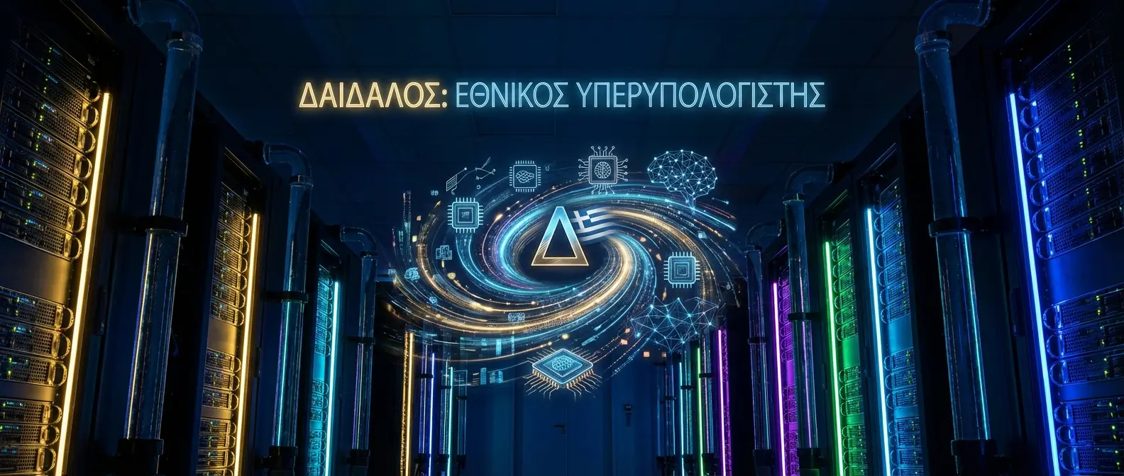 Ο υπερυπολογιστής ΔΑΙΔΑΛΟΣ στις εγκαταστάσεις του ΕΚΕΤΑ, πρώτος εθνικός supercomputer της Ελλάδας