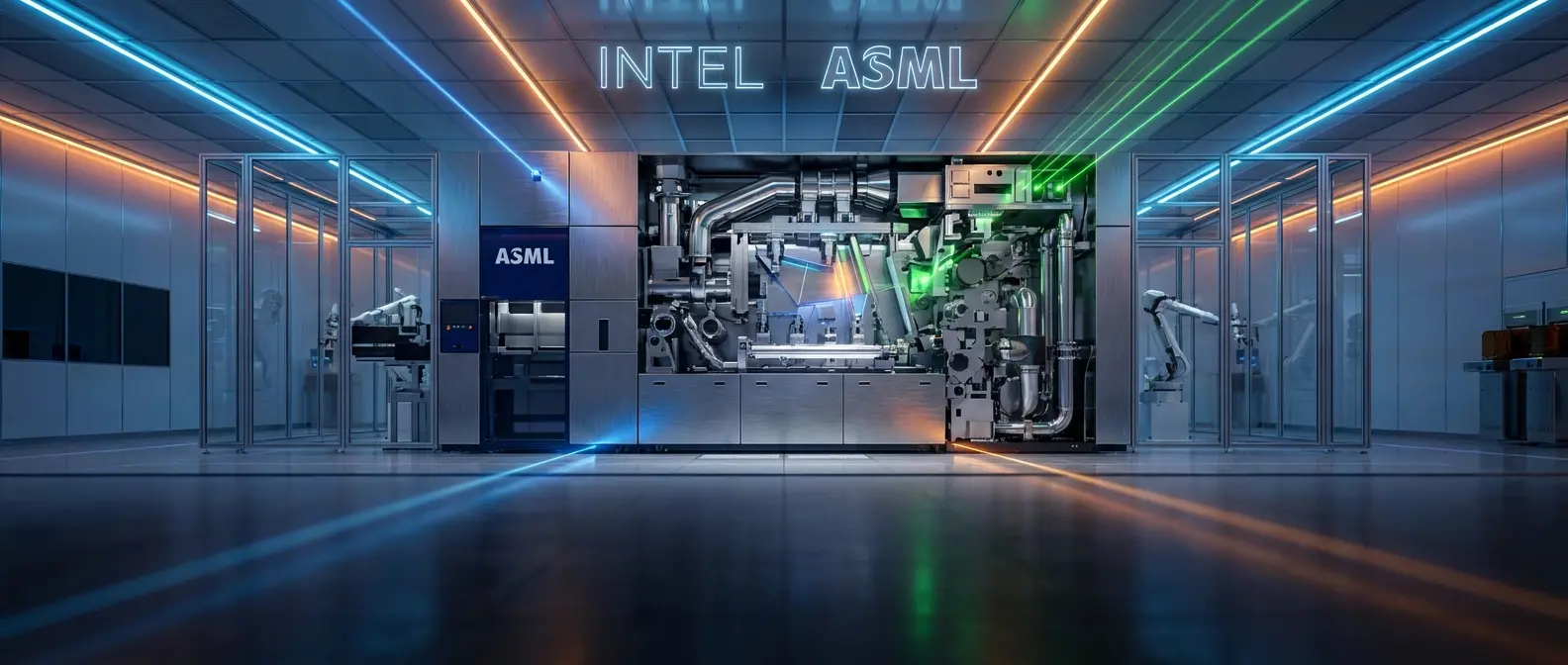 Intel High-NA EUV μηχάνημα ASML στις εγκαταστάσεις παραγωγής semiconductor