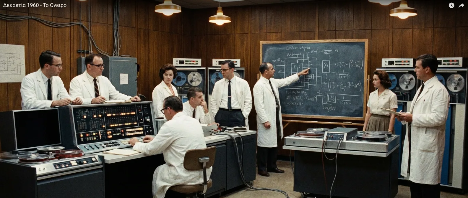 Δεκαετία 1960 - Επιστήμονες με mainframes στα πρώτα εργαστήρια υπολογιστών