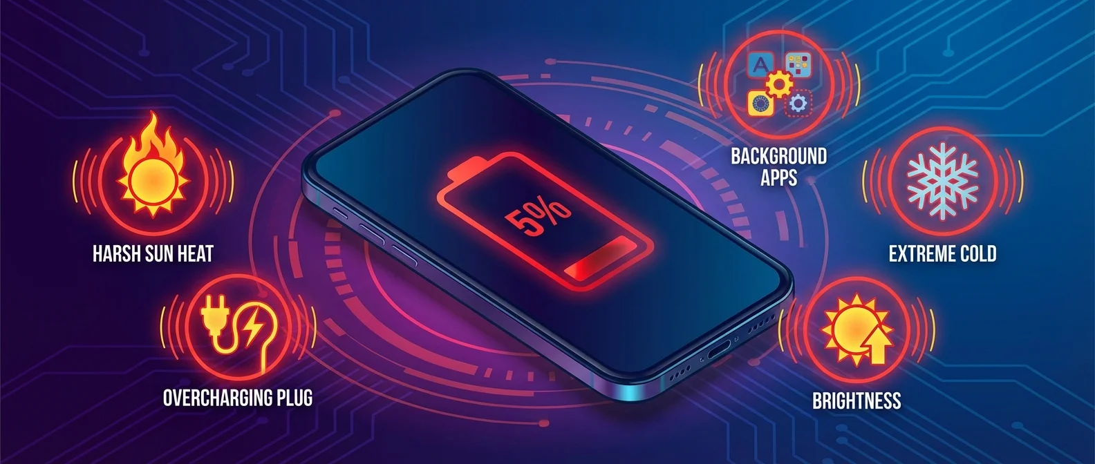 Στατιστικό Battery Health iPhone που δείχνει φθορά από λανθασμένη φόρτιση και χρήση