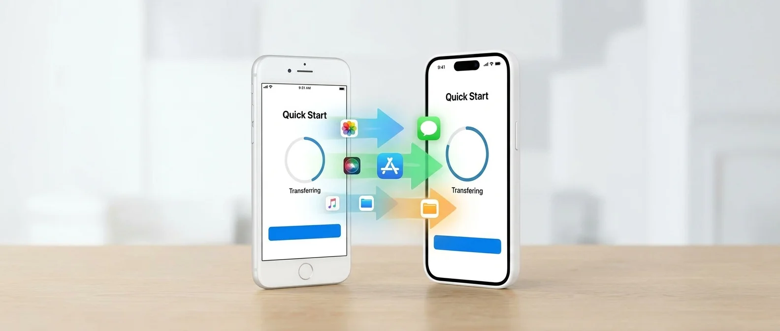 Μεταφορά δεδομένων από παλιό σε νέο iPhone με Quick Start και iCloud backup