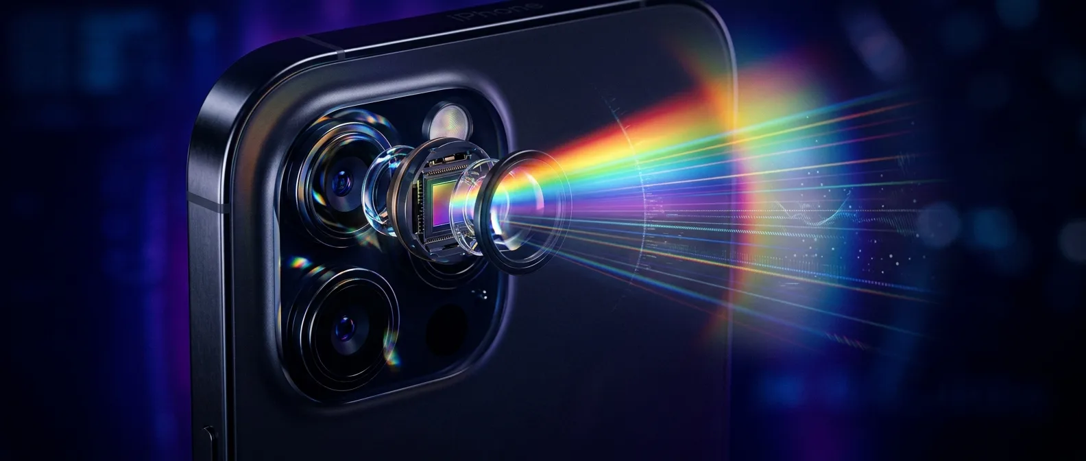 Multispectral κάμερα iPhone τεχνολογία με αόρατο φως και Visual Intelligence