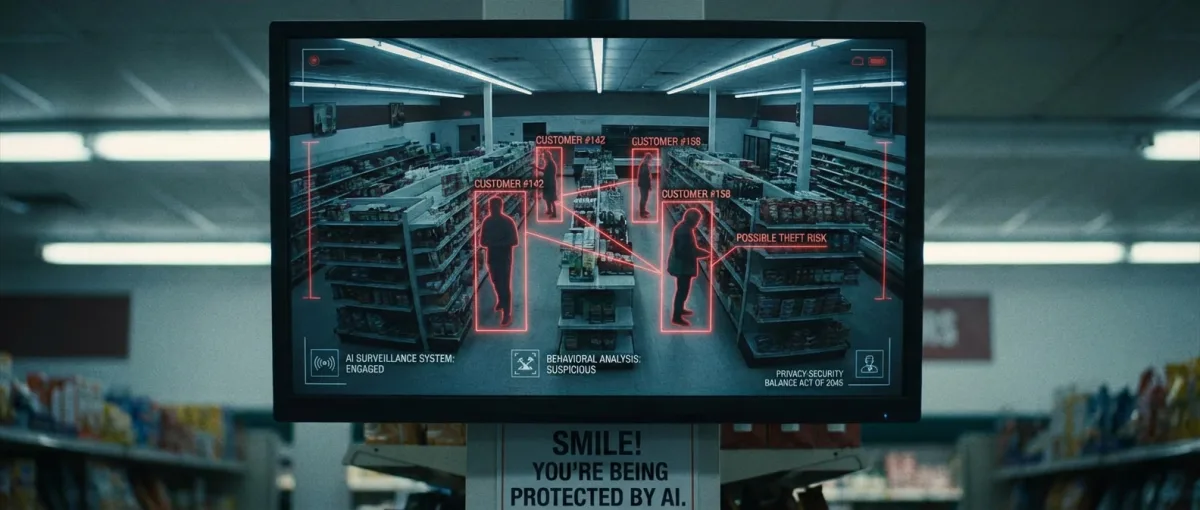 AI κάμερες παρακολούθησης σε κατάστημα που εντοπίζουν κλοπές σε πραγματικό χρόνο