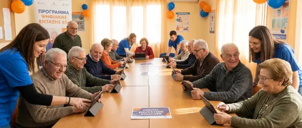 Voucher 65+: Ψηφιακή Εκπαίδευση Ηλικιωμένων