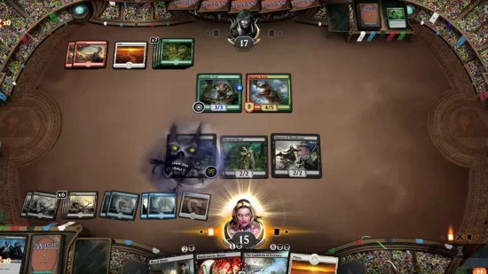 Magic The Gathering Arena card battle