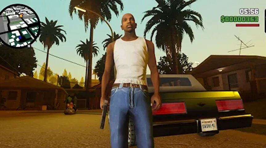GTA San Andreas - mundo abierto criminal adaptado para iPhone