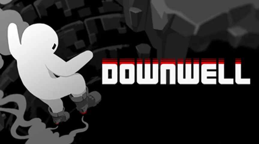 Downwell - plataformas vertical retro de acción frenética