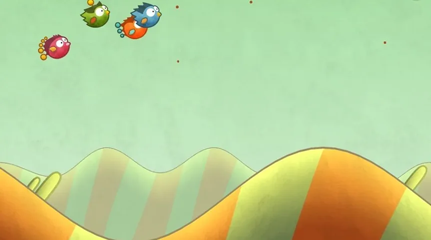 Tiny Wings - juego de vuelo colorido y relajante iPhone