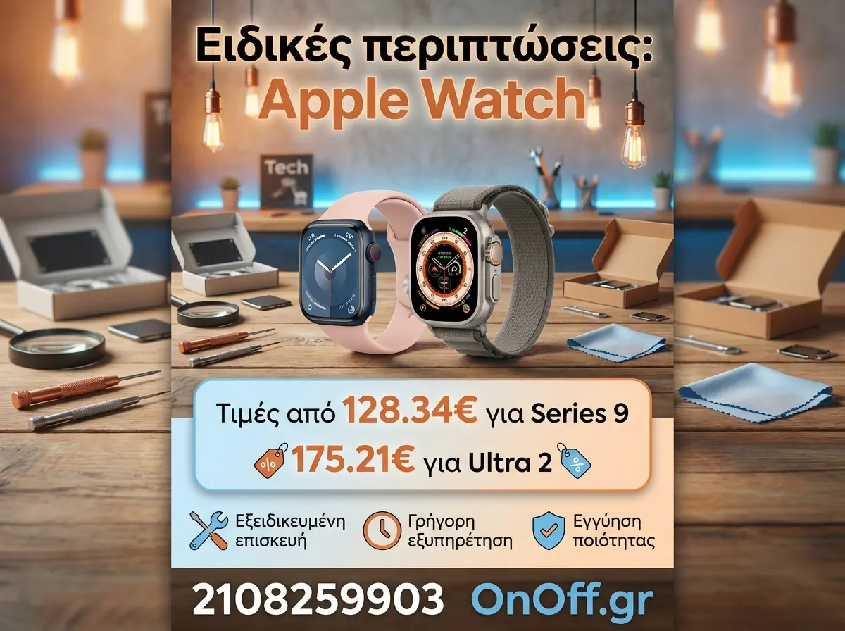Εξειδικευμένα εργαλεία για αλλαγή τζαμιού Apple Watch Series